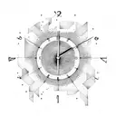 Clock tattoo design idea