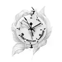 Clock tattoo design idea