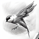 Swallow Bird tattoo design idea