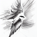 Swallow Bird tattoo design idea