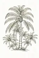palm-tree tattoo design idea