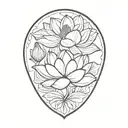 lotus tattoo design idea