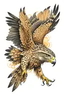 hawk tattoo design idea