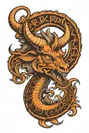 capricorn tattoo design idea