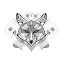 Fox tattoo design idea