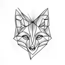 Fox tattoo design idea