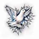 Dove tattoo design idea