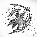 Lightning Bolt tattoo design idea