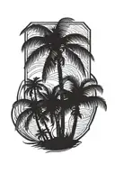 palm-tree tattoo design idea