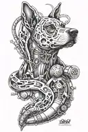 dog tattoo design idea