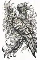 phoenix tattoo design idea