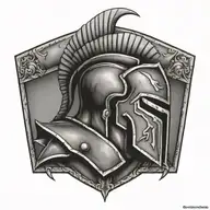 spartan tattoo design idea