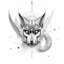 Anubis tattoo design idea