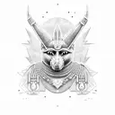 Anubis tattoo design idea