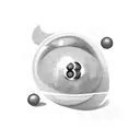 8 Ball tattoo design idea
