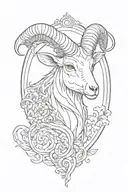 aries tattoo design idea