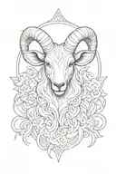 aries tattoo design idea