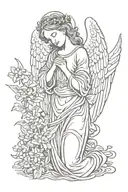 angel tattoo design idea