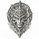 blackout tattoo design idea