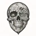 blackout tattoo design idea