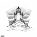 Lighthouse tattoo design idea