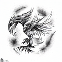 Phoenix tattoo design idea
