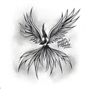 Phoenix tattoo design idea