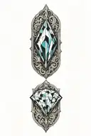 diamond tattoo design idea