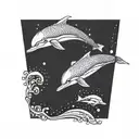 dolphin tattoo design idea