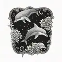 dolphin tattoo design idea