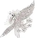 Peacock tattoo design idea