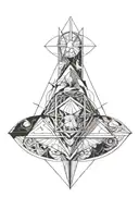 witchy tattoo design idea