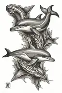 dolphin tattoo design idea