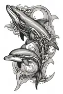dolphin tattoo design idea