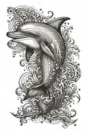 dolphin tattoo design idea