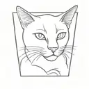cat tattoo design idea
