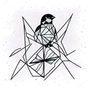 Sparrow tattoo design idea