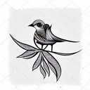 Bird tattoo design idea