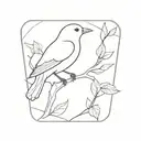 bird tattoo design idea