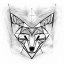 Fox tattoo design idea