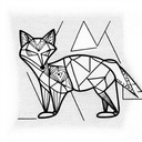 Fox tattoo design idea
