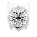 Foo Dog tattoo design idea