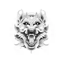 Foo Dog tattoo design idea