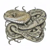 snake tattoo design idea