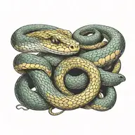 snake tattoo design idea