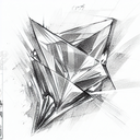 Diamond tattoo design idea