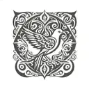 dove tattoo design idea