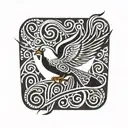 dove tattoo design idea