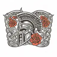 spartan tattoo design idea