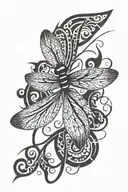 dragonfly tattoo design idea